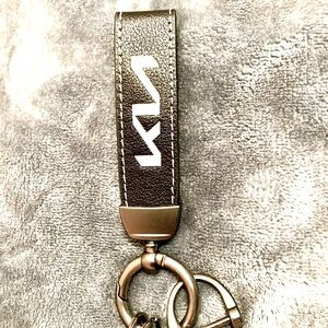 Black Keychain With Kia Embroidered Logo
